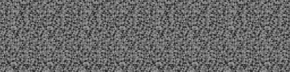 Pattern from triangles. Seamless triangle background. Web banner. Black and white wallpaper