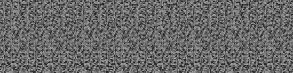 Pattern from triangles. Seamless triangle background. Web banner. Black and white wallpaper