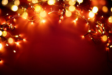 colorful christmas lights holiday background