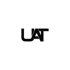 uat letter original monogram logo design