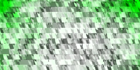 Light Green vector texture with lines, triangles.