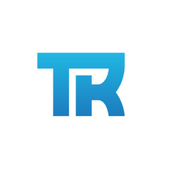 Alphabet Initials letters monogram TR RT T R, Vector logo icon design
