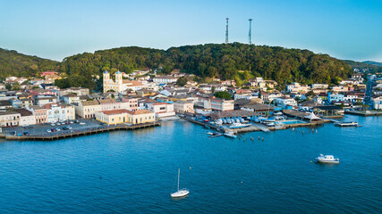 Obraz premium São Francisco do Sul - SC. Aerial view of the historic center of São Francisco do Sul, in Santa Catarina