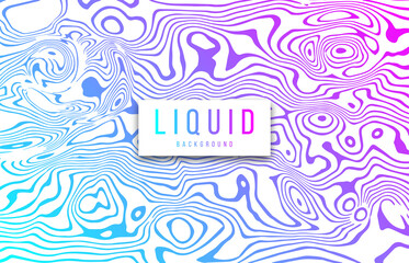 Abstract holographic background with gradient. Liquify abstract texture isolated.Liquid wave backgrounds. Vector illustration.