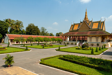 Phnom Penh Royal Palace in Cambodia