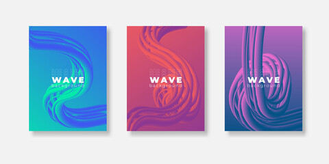 Fototapeta na wymiar Set of covers design templates with vibrant gradient background. Trendy modern design. Applicable for placards, banners, flyers, presentations, covers and reports. Vector illustration. Eps10