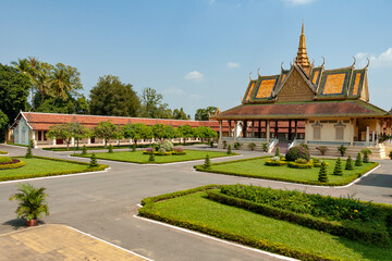 Phnom Penh Royal Palace in Cambodia