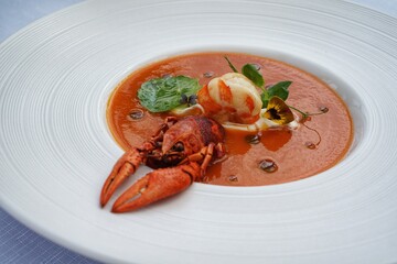 lobster on a plate