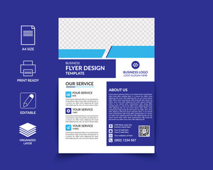 Business flyer design template vector and editable