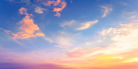 World environment day concept: Sky and clouds autumn sunset background	
 - obrazy, fototapety, plakaty