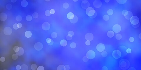 Light BLUE vector texture with circles.