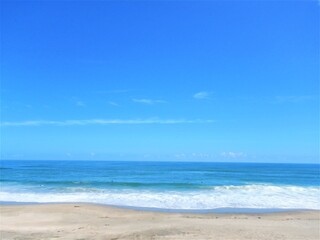 blue sky and ocean wave