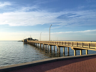 pier at the beach on Mobile Bay.