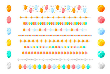 宝石／ライン／オーバルカット