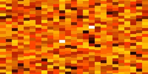 Dark Orange vector background with rectangles.