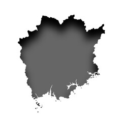 岡山　地図　シルエット　アイコン