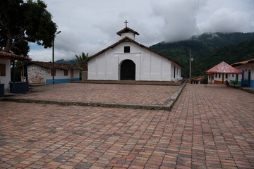 
old church of sabaletas cololombia