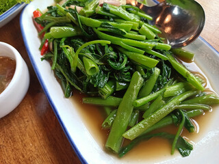 Stir Fried Chinese Morning Glory