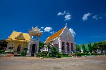 Background of religious tourist attractions in Ubon Ratchathani province of Thailand (Wat Su...