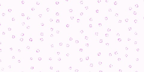 Light pink vector backdrop with dots.
