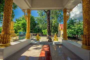 Wat Mani Wanaram-UbonRatchathani:June 21 2020, atmosphere inside the religious tourist...