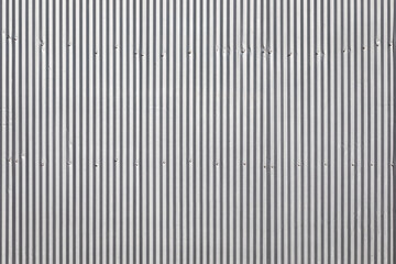 Close Up of a Corrugated Metal Wall