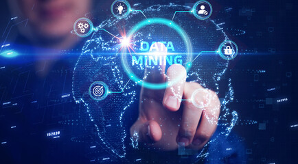 Data mining concept. Business, modern technology, internet and networking concept.