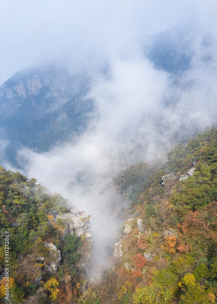 Sticker lushan in autumn