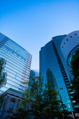 Obraz premium 汐留のビル群