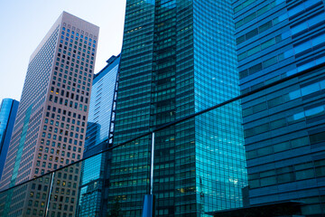 Obraz premium 汐留のビル群
