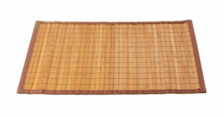 Bamboo luncheon mat on a white background