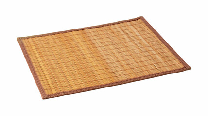 Bamboo luncheon mat on a white background