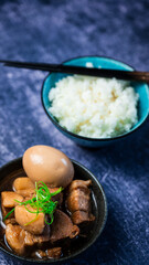 Asian Pork Belly  with rice