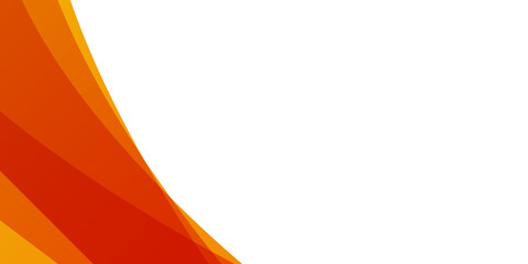 Obraz premium Simple minimal orange red yellow wavy curve presentation background. Vector illustration design for business presentation, banner, cover, web, flyer, card, poster, game, texture, slide, magazine