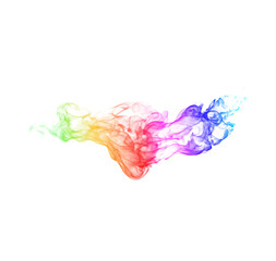 Fototapeta premium Colorful flame fire fire isolated on white background