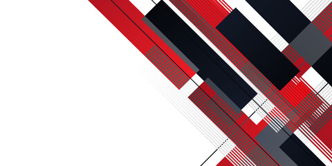Black white red abstract geometric presentation background