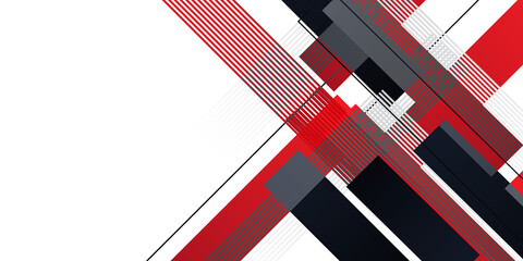 Black white red abstract geometric presentation background