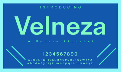Velneza font. Elegant alphabet letters serif font and number. Classic Lettering Minimal Fashion. Typography fonts regular uppercase, lowercase and numbers. vector illustration