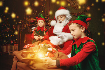 elves help Santa Claus