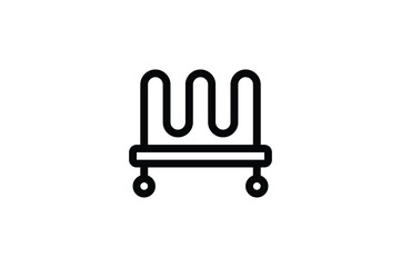 Sauna Outline Icon - Heater