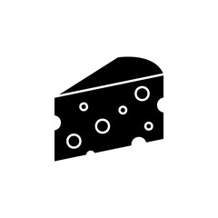 Cheese icon flat vector illustration