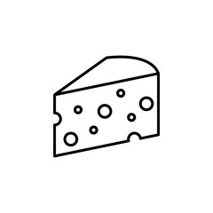 Cheese icon flat vector illustration