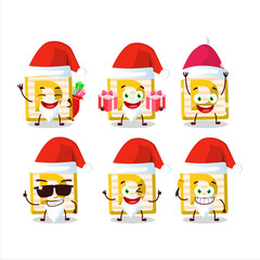 Santa Claus emoticons with toy block D cartoon character