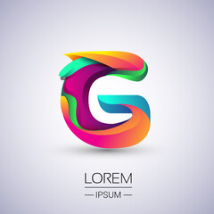 G letter colorful logo, Vector design template elements for your Logo And company identity.