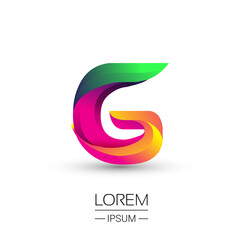 G letter colorful logo, Vector design template elements for your Logo And company identity.
