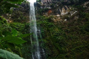 Coban Rondo or Widow Waterfall at Batu City, East Java, Indonesia