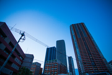 Obraz premium JR武蔵小杉付近のマンション群