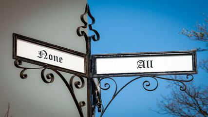 Street Sign to All versus None