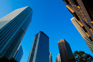 新宿のオフィスビル群