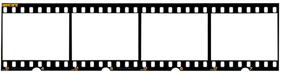 long film strip, blank photo frames, free space for your pictures, real high-res 35mm film strip...